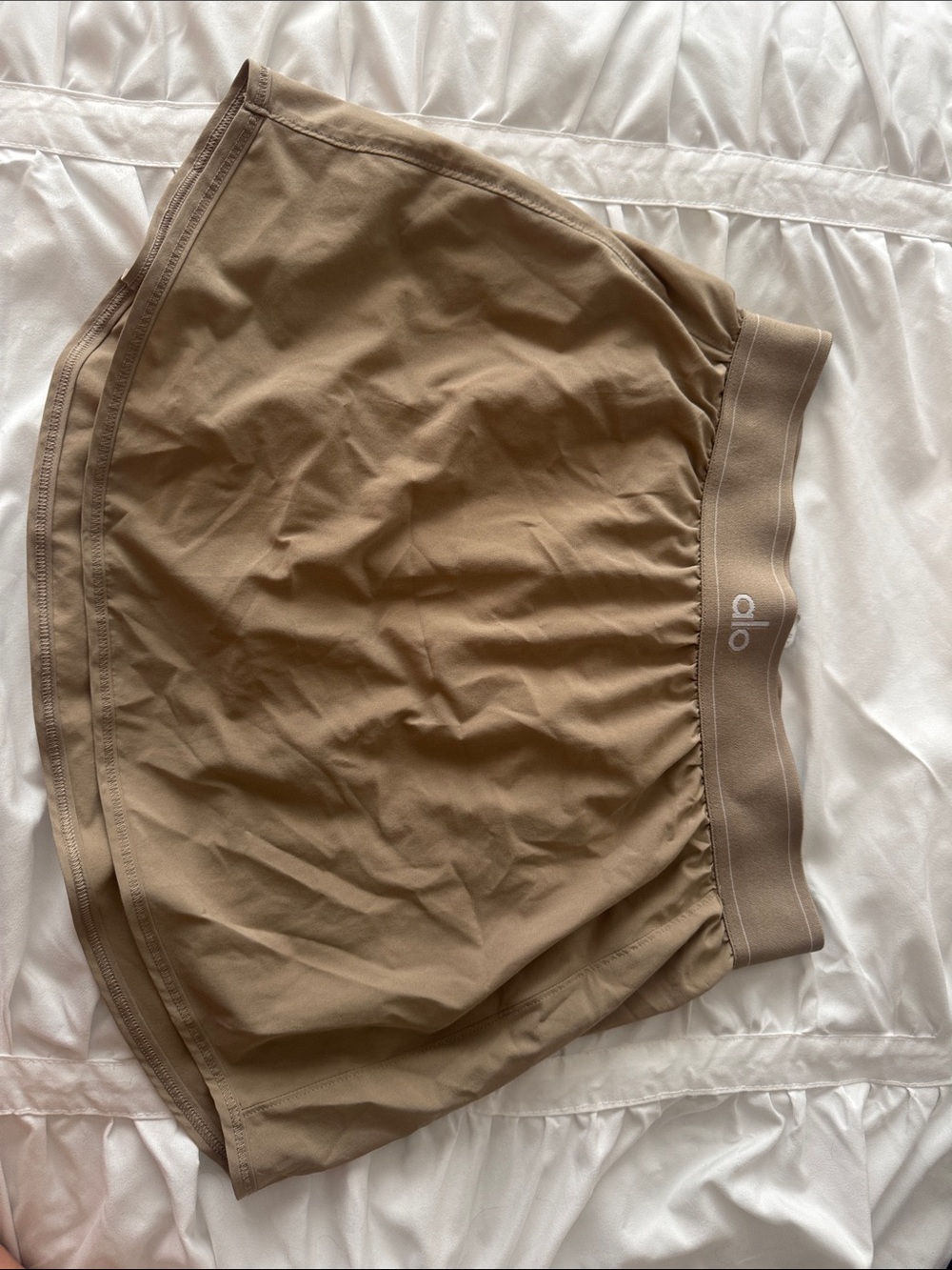 ALO Yoga Taupe Circle Skirt with Elastic Waistband